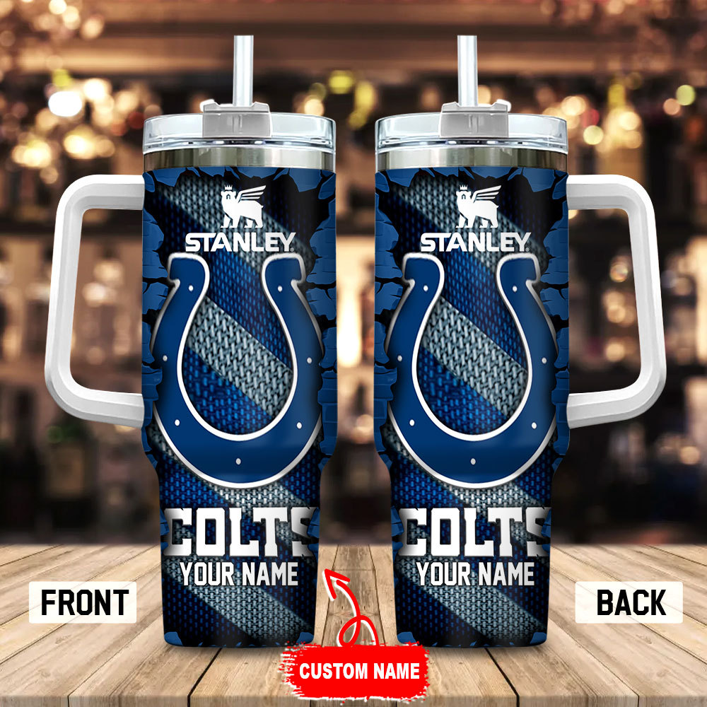 Indianapolis Colts NFL Custom Stanley Cup 40 oz 30 oz Tumbler With Handle