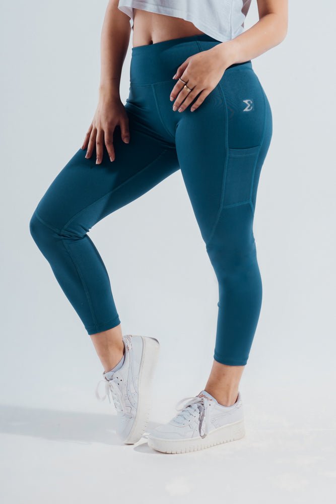 Ink Blue Crucial Basic Gym Sport Workout Leggings