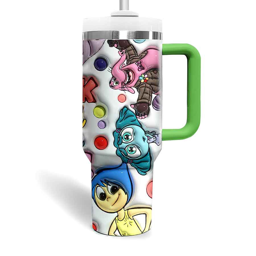 Inside Out Movies Custom Stanley Cup 40 oz 30 oz Tumbler With Handle