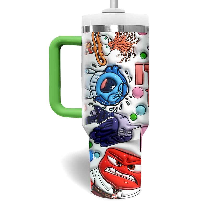 Inside Out Movies Custom Stanley Cup 40 oz 30 oz Tumbler With Handle