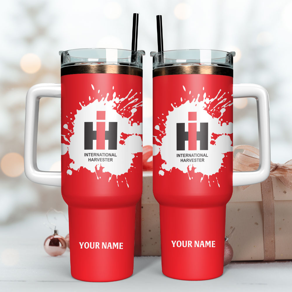 International Harvester Tractors Custom Stanley Cup 40 oz 30 oz Tumbler With Handle