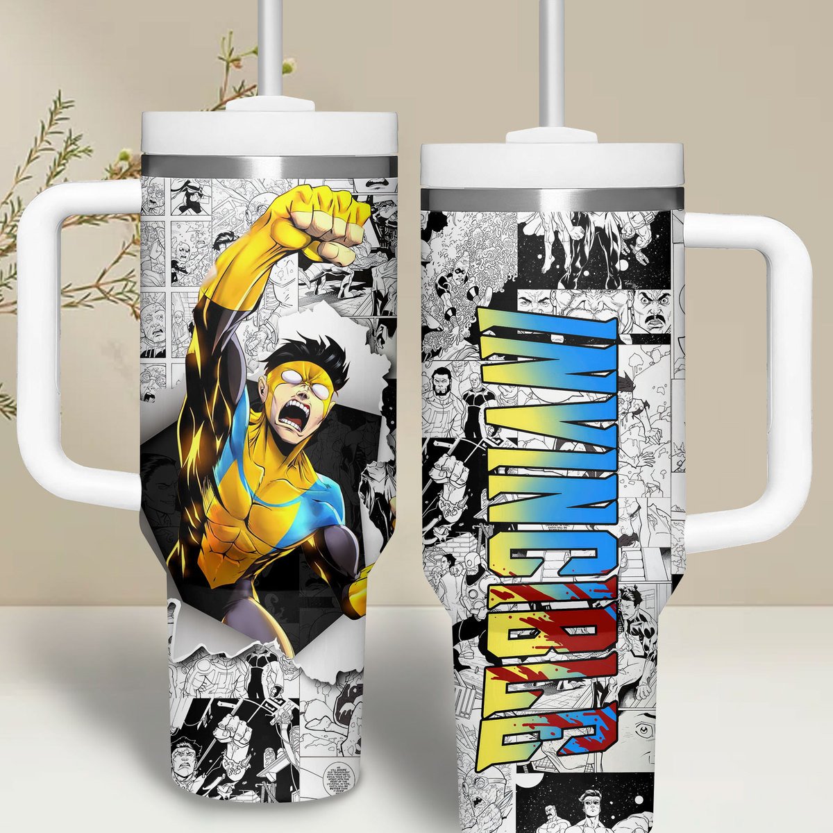 Invincible TV Series Custom Stanley Cup 40 oz 30 oz Tumbler With Handle