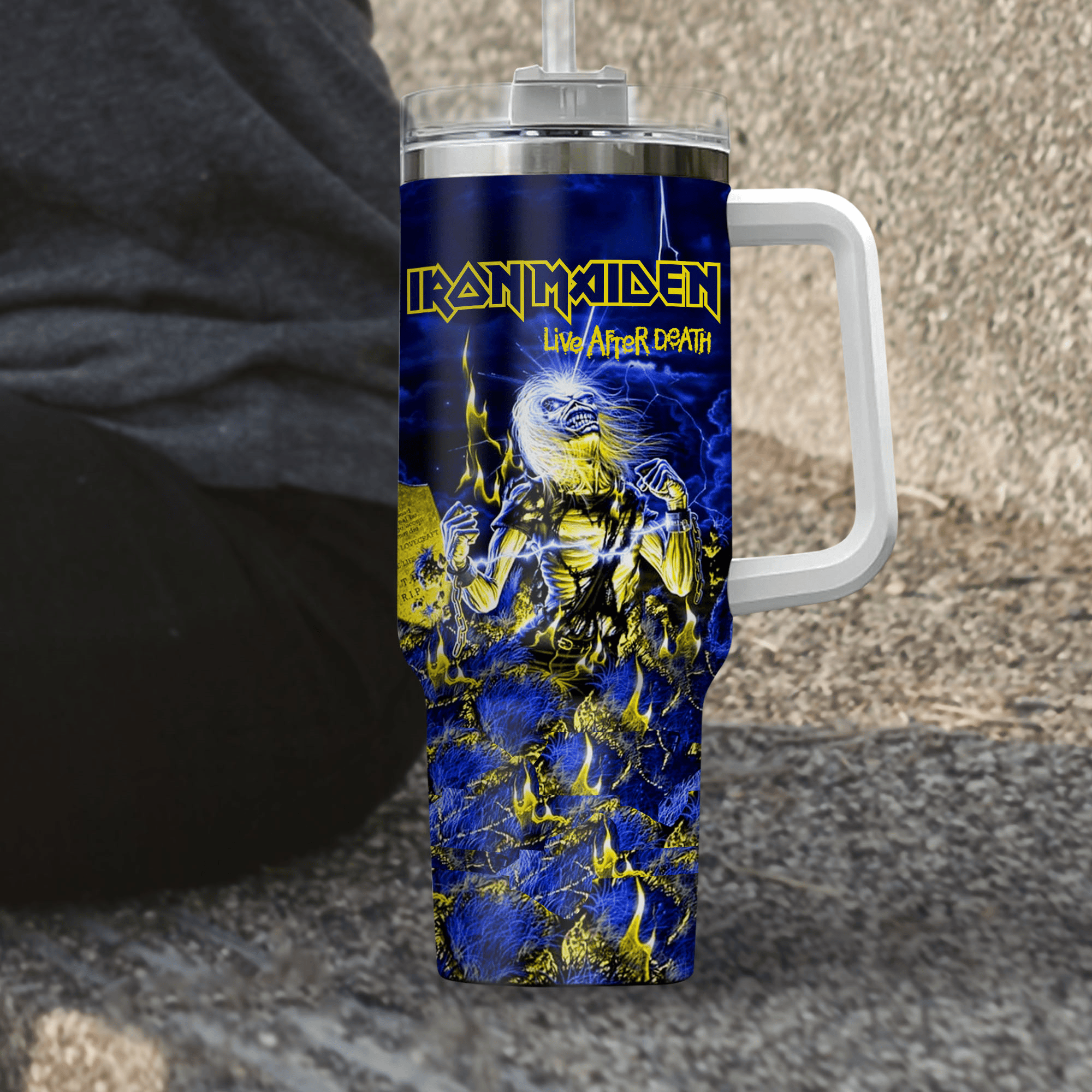 Iron Maiden Music Custom Stanley Cup 40 oz 30 oz Tumbler With Handle