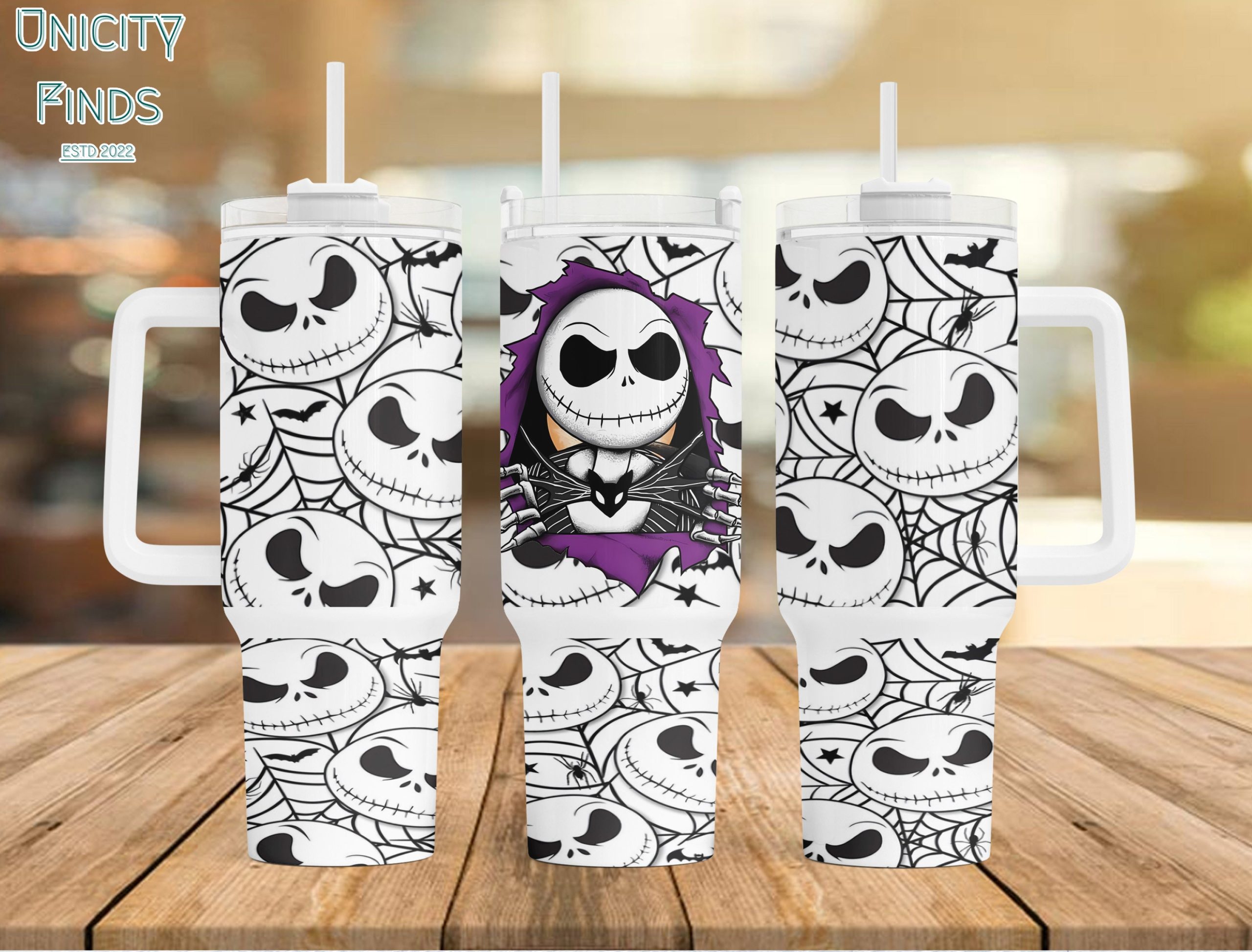 Jack Skellington The Nightmare Before Christmas Cartoon Custom Stanley Cup 40 oz 30 oz Tumbler With Handle