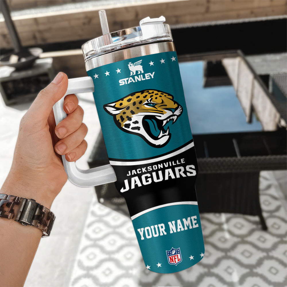 Jacksonville Jaguars NFL Custom Stanley Cup 40 oz 30 oz Tumbler With Handle