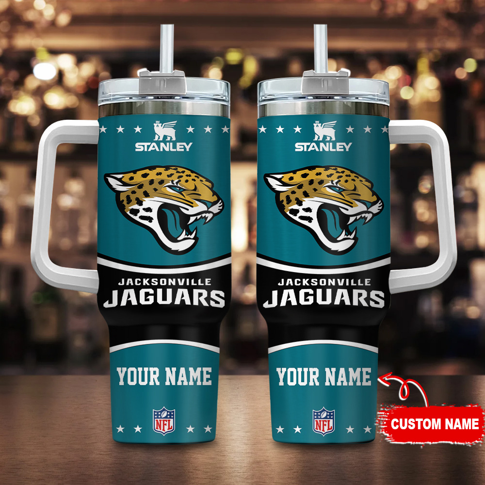 Jacksonville Jaguars NFL Custom Stanley Cup 40 oz 30 oz Tumbler With Handle