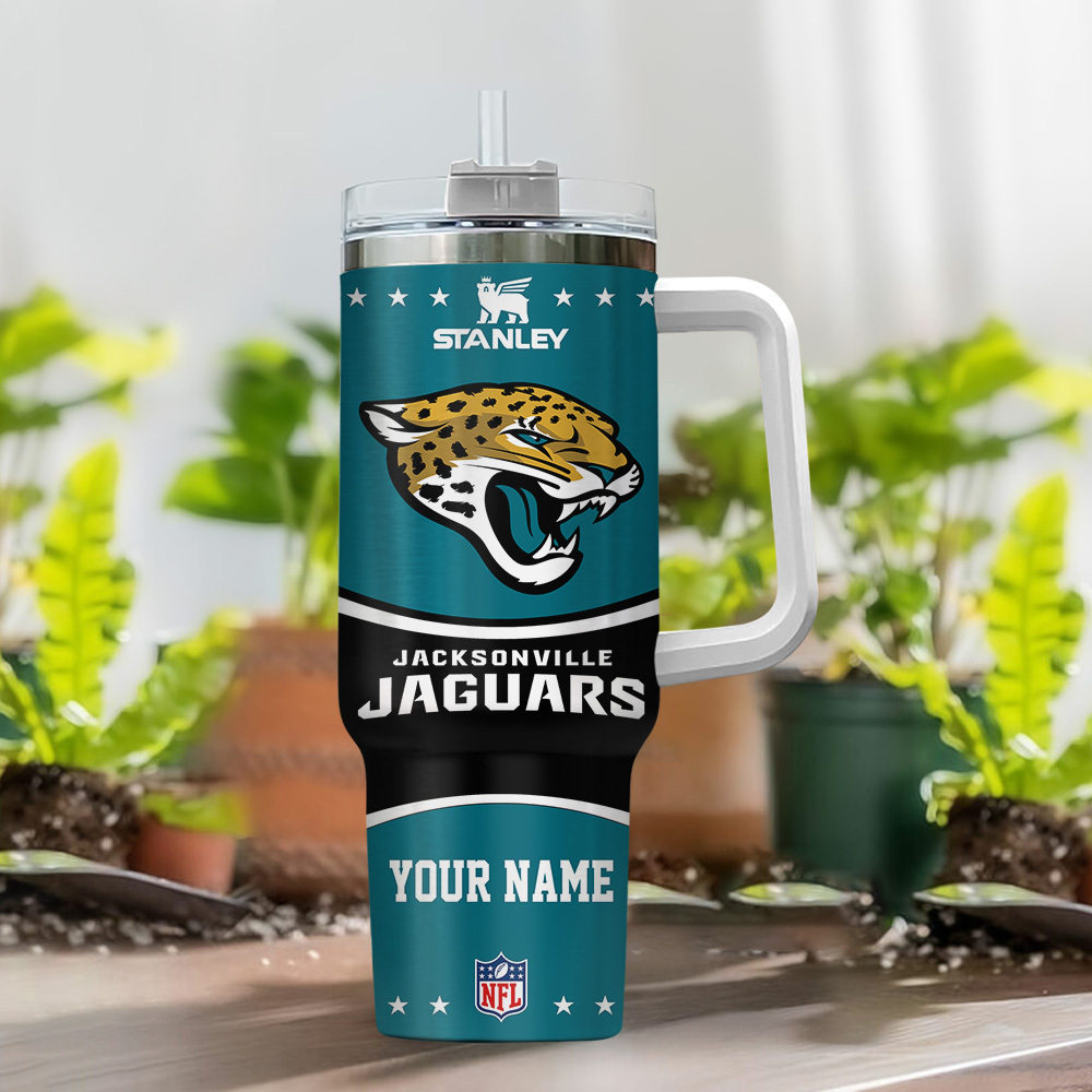 Jacksonville Jaguars NFL Custom Stanley Cup 40 oz 30 oz Tumbler With Handle