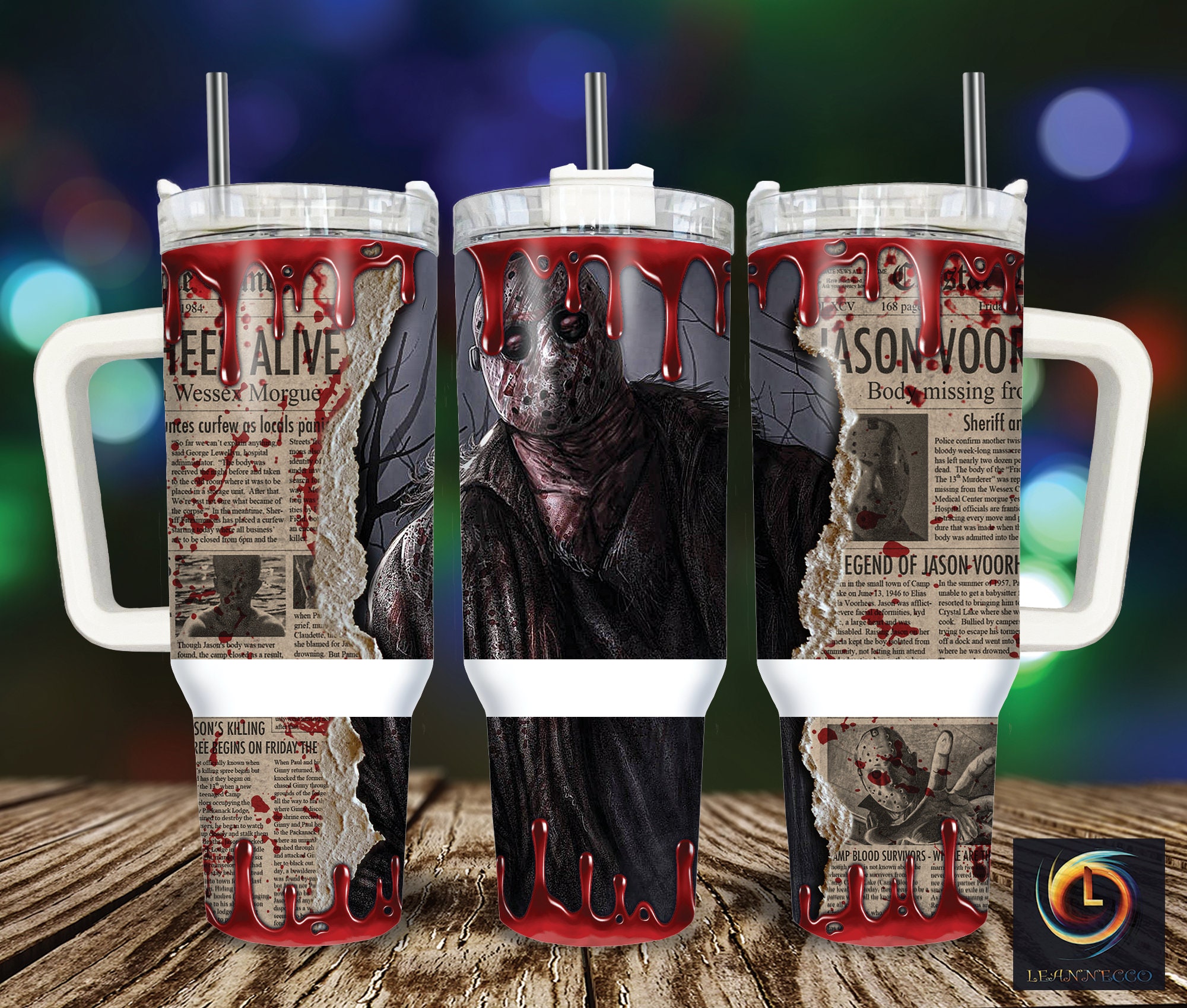 Jason Voorhees Friday The 13th Movies Custom Stanley Cup 40 oz 30 oz Tumbler With Handle