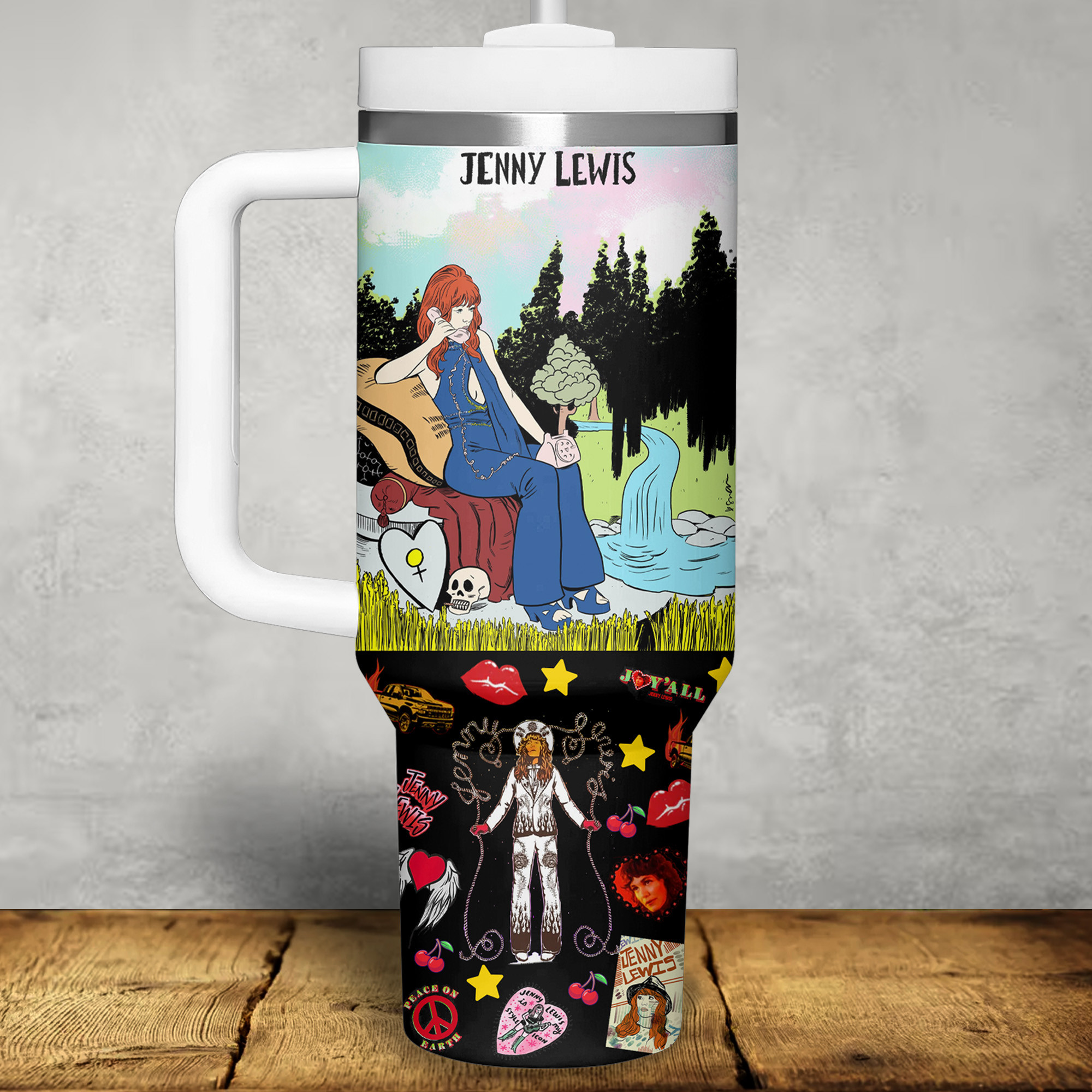Jenny Lewis Music Custom Stanley Cup 40 oz 30 oz Tumbler With Handle