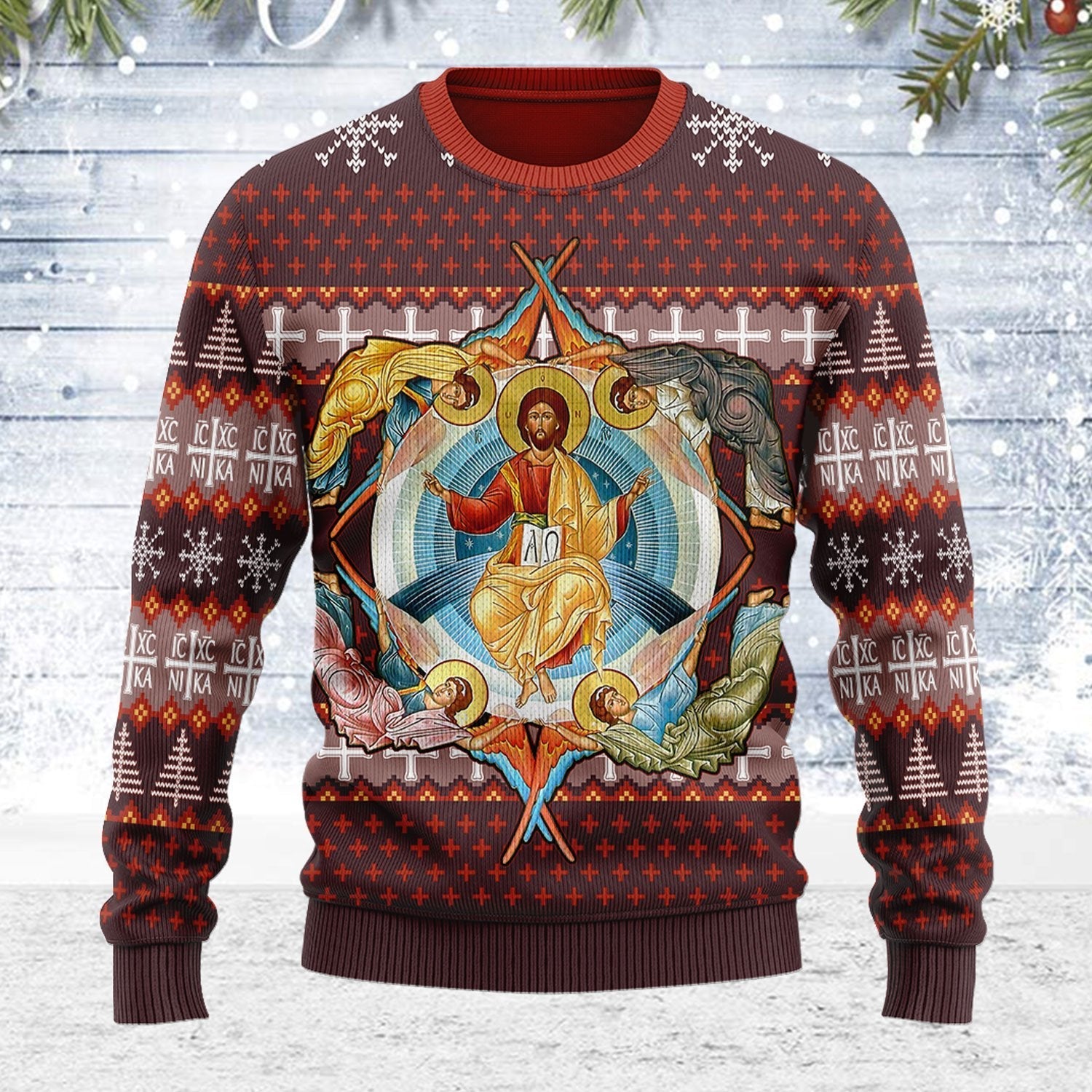 Jesus Orthodoxy Ugly Christmas Sweater - Stormmerch Exclusive