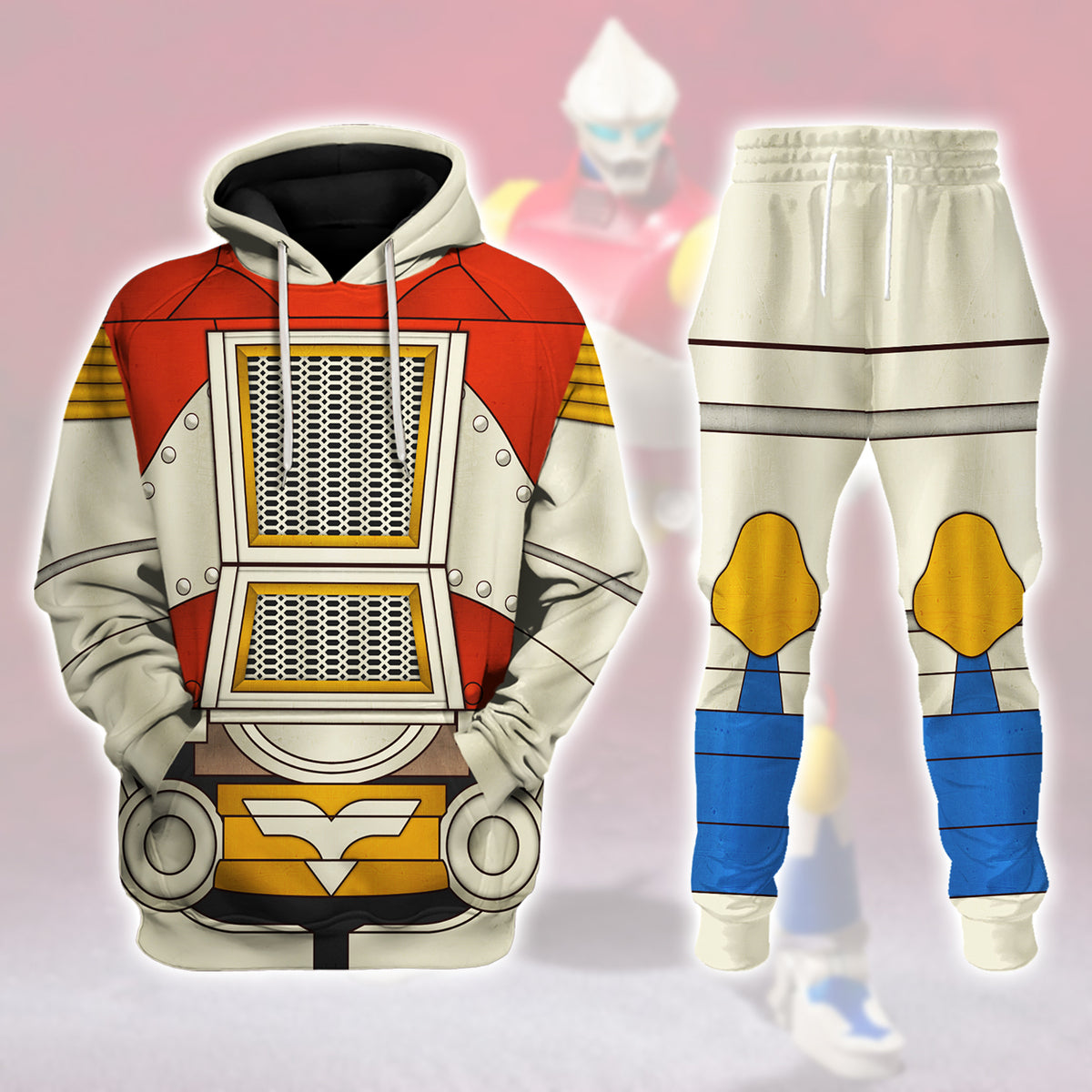 Jet Jaguar JJSX Type 1 Costume Hoodie Sweatshirt T-Shirt Sweatpants - Stormmerch Exclusive