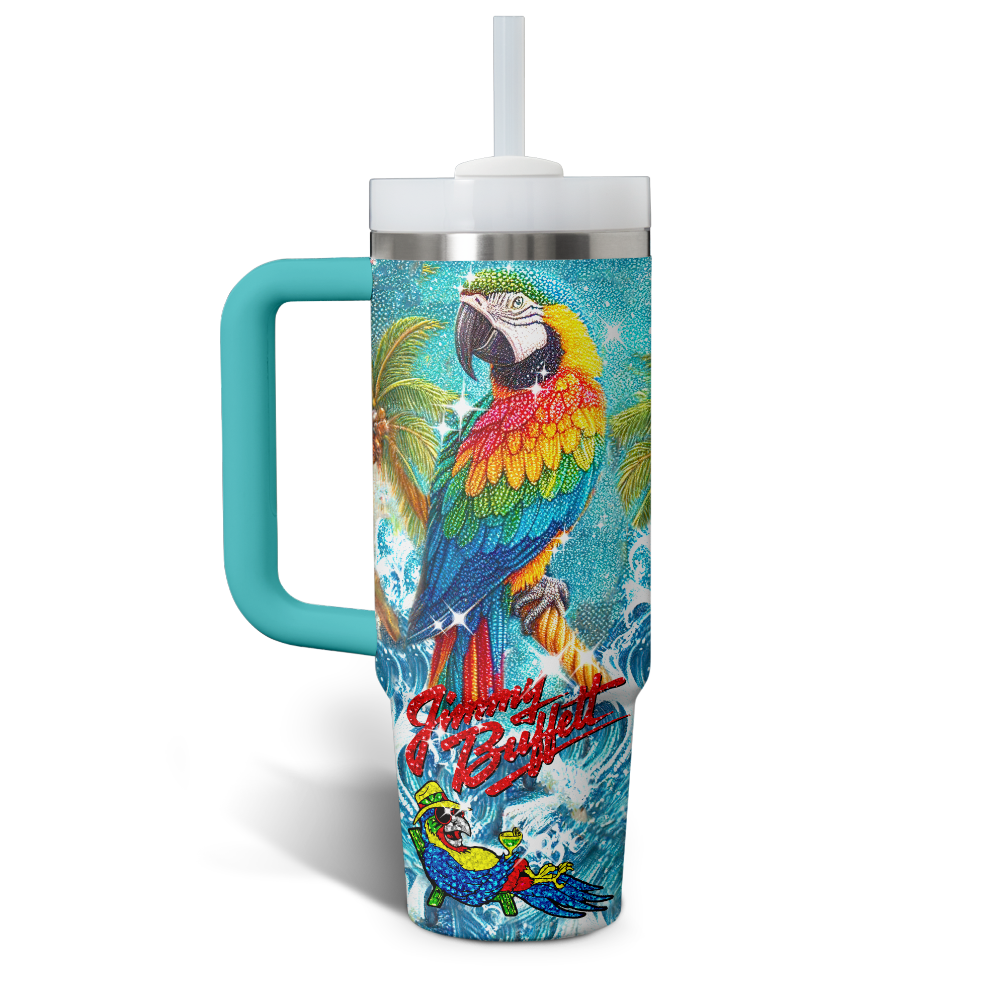 Jimmy Buffett Music Custom Stanley Cup 40 oz 30 oz Tumbler With Handle