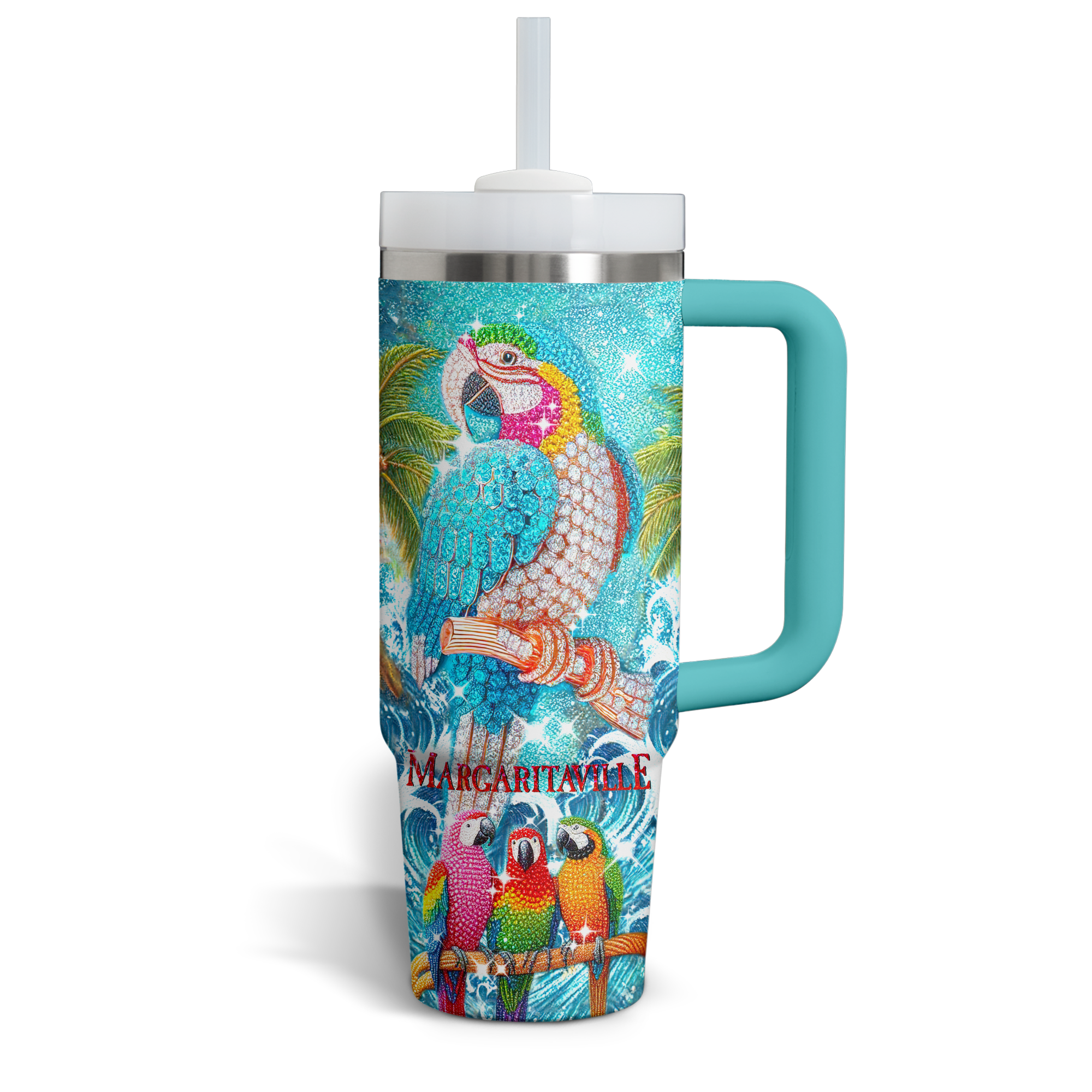 Jimmy Buffett Music Custom Stanley Cup 40 oz 30 oz Tumbler With Handle