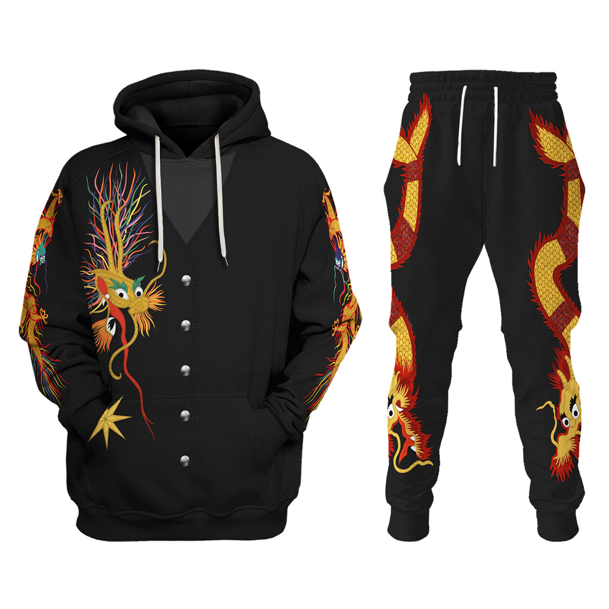 Jimmy Page Dragon Suit Costume Hoodie Sweatshirt T-Shirt Sweatpants Tracksuit - Stormmerch Exclusive