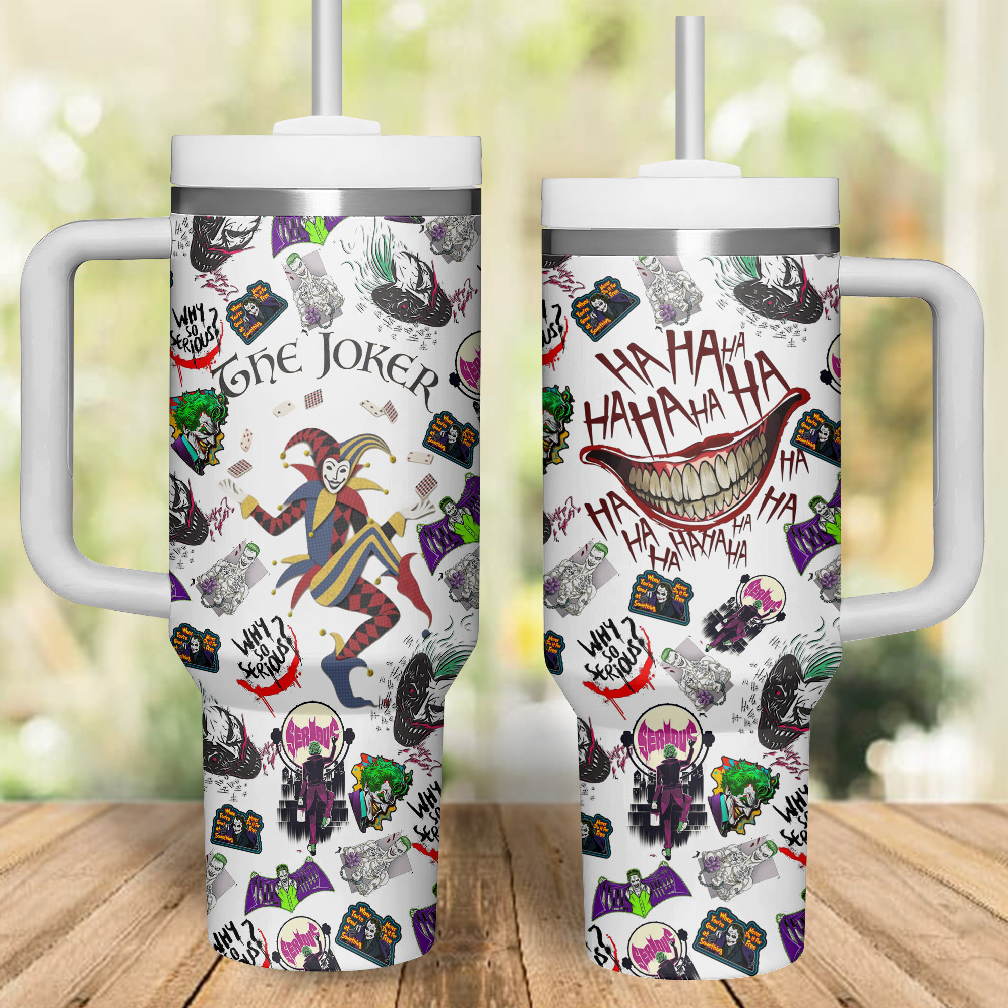 Joker Movies Custom Stanley Cup 40 oz 30 oz Tumbler With Handle