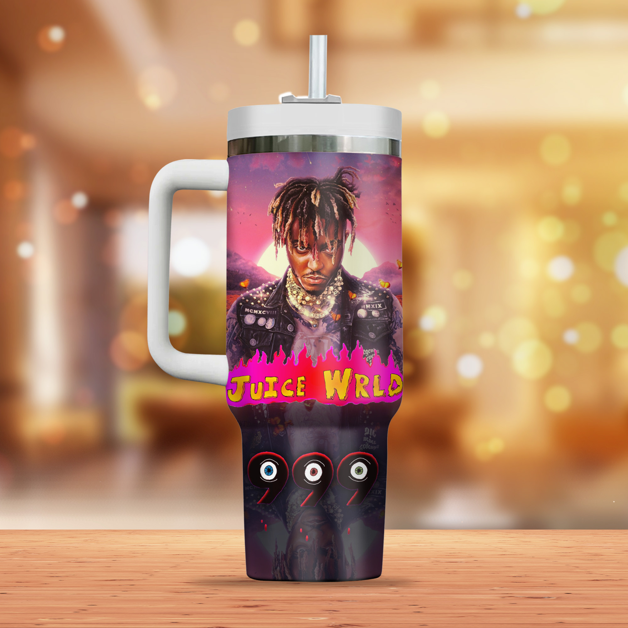 Juice WRLD Music Custom Stanley Cup 40 oz 30 oz Tumbler With Handle