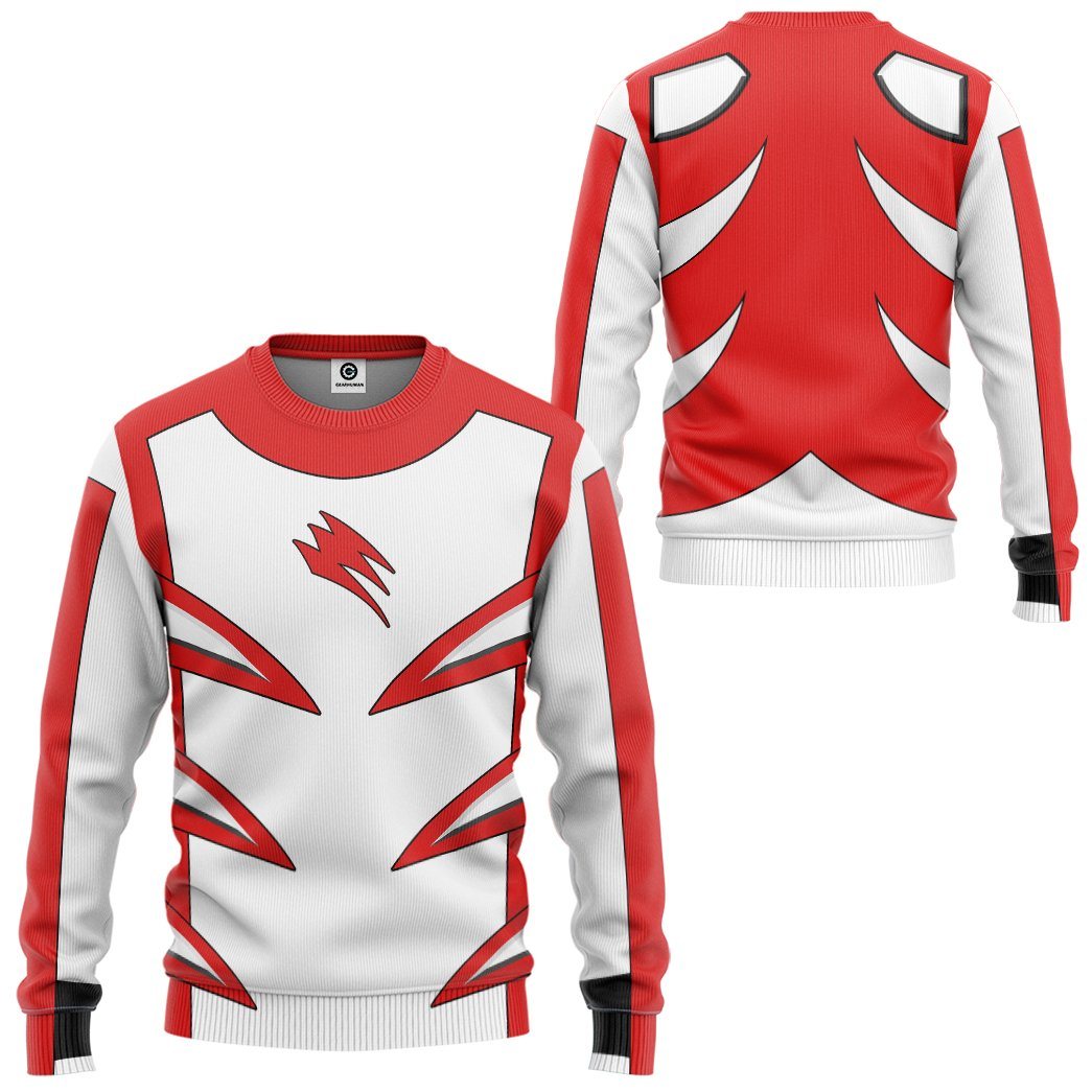 Jungle Fury Red Master Mode Power Ranger Costume Hoodie Sweatshirt T-Shirt Sweatpants Tracksuit - Stormmerch Exclusive