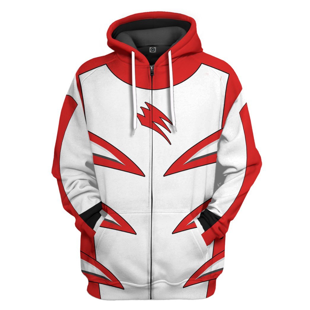 Jungle Fury Red Master Mode Power Ranger Costume Hoodie Sweatshirt T-Shirt Sweatpants Tracksuit - Stormmerch Exclusive