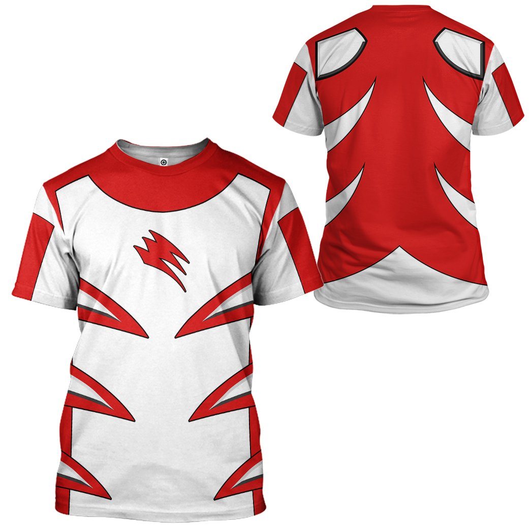 Jungle Fury Red Master Mode Power Ranger Costume Hoodie Sweatshirt T-Shirt Sweatpants Tracksuit - Stormmerch Exclusive