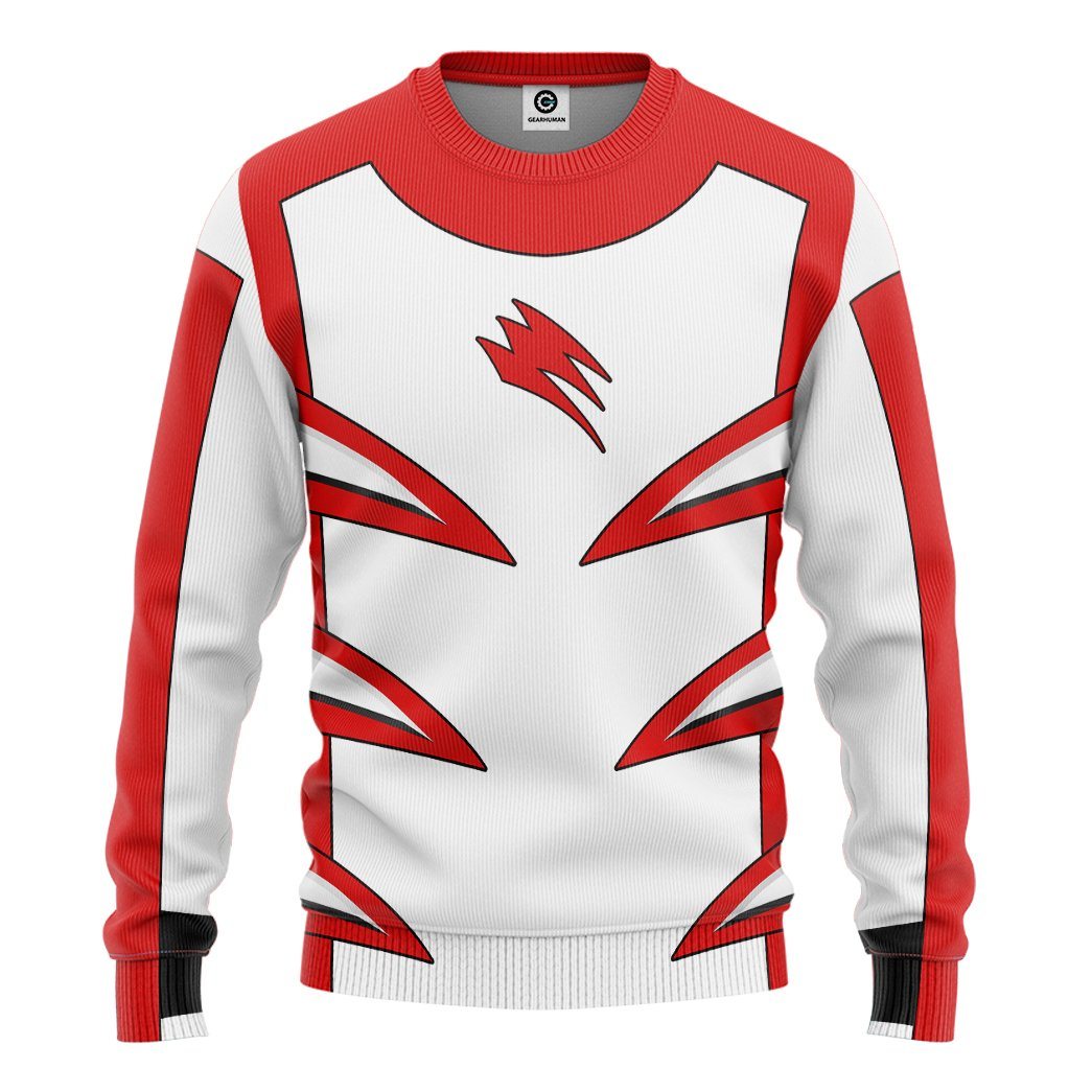 Jungle Fury Red Master Mode Power Ranger Costume Hoodie Sweatshirt T-Shirt Sweatpants Tracksuit - Stormmerch Exclusive