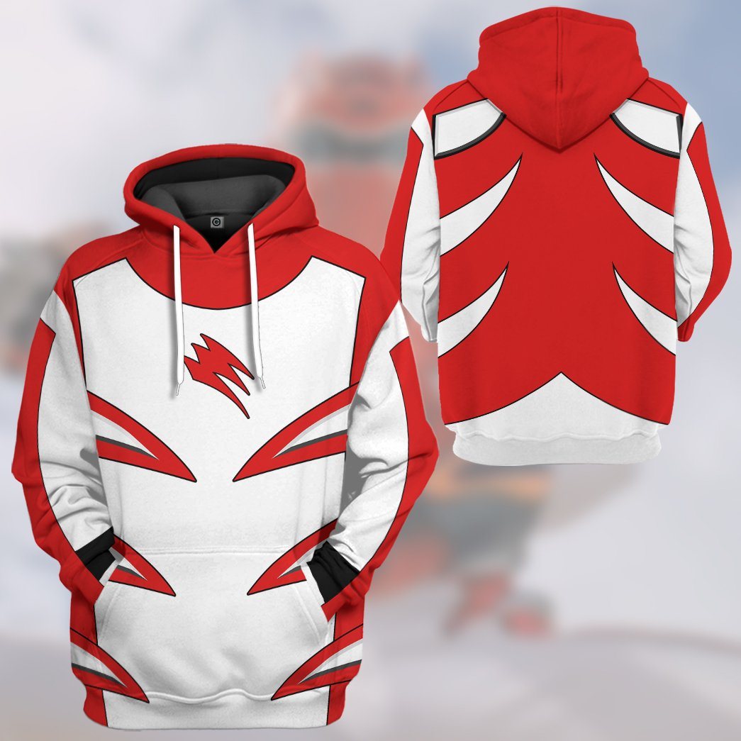 Jungle Fury Red Master Mode Power Ranger Costume Hoodie Sweatshirt T-Shirt Sweatpants Tracksuit - Stormmerch Exclusive