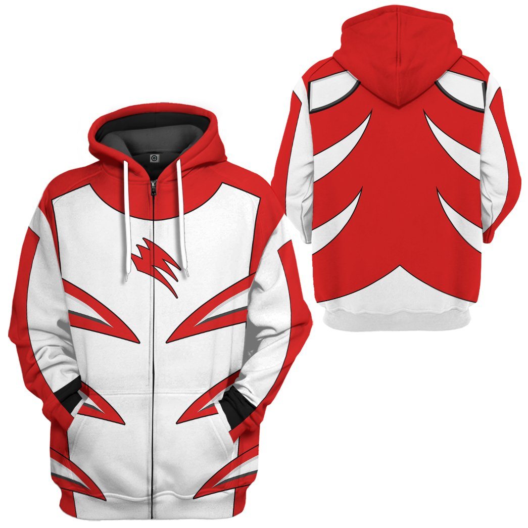 Jungle Fury Red Master Mode Power Ranger Costume Hoodie Sweatshirt T-Shirt Sweatpants Tracksuit - Stormmerch Exclusive