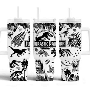 Jurassic Park Movies Custom Stanley Cup 40 oz 30 oz Tumbler With Handle