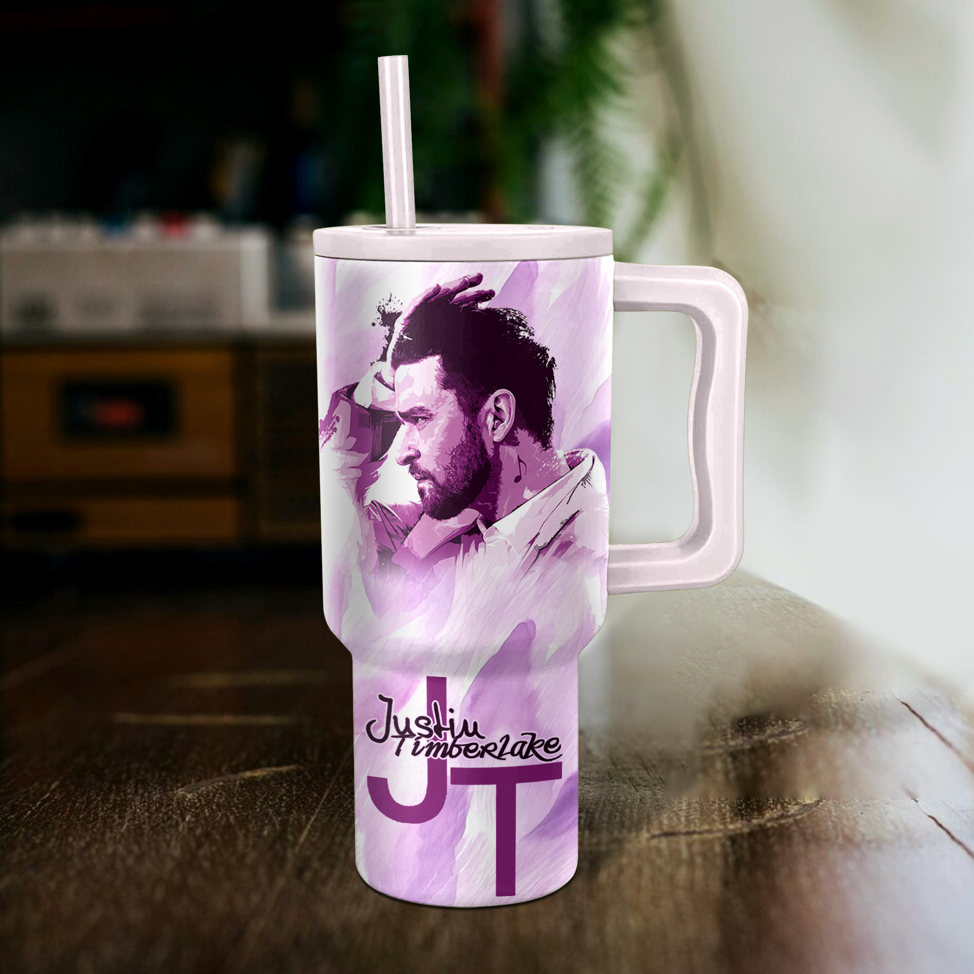 Justin Timberlake Music Custom Stanley Cup 40 oz 30 oz Tumbler With Handle