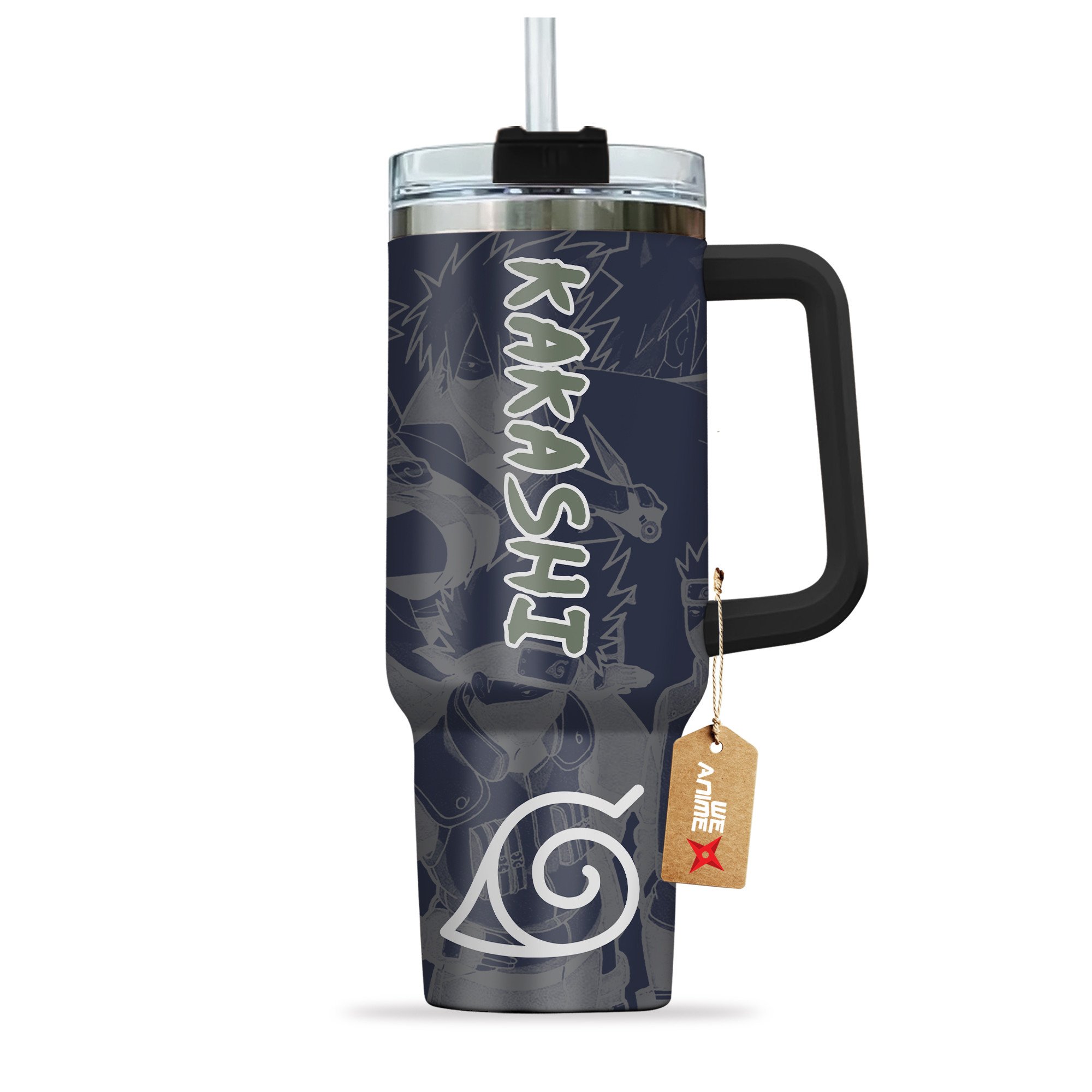 Kakashi Hatake Naruto Anime Custom Stanley Cup 40 oz 30 oz Tumbler With Handle