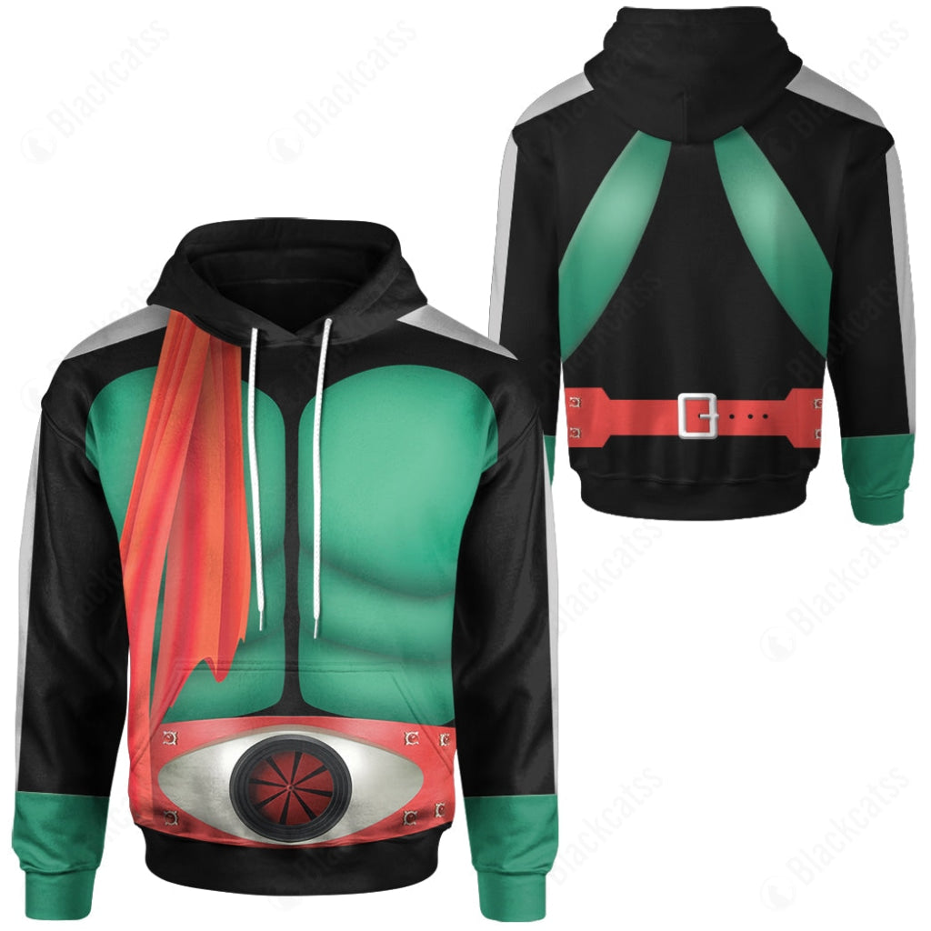 Kamen Rider Black RX Kamen Rider 2 Costume Hoodie Sweatshirt T-Shirt Sweatpants Tracksuit - Stormmerch Exclusive