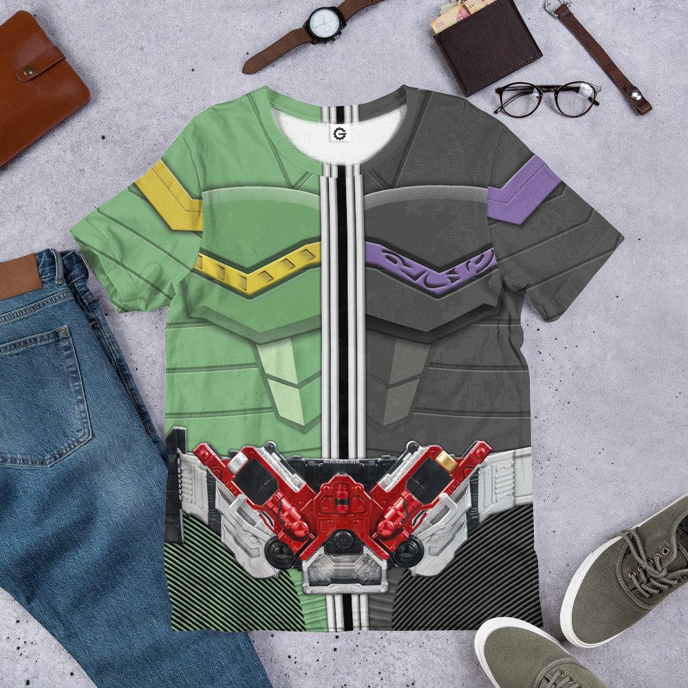 Kamen Rider W Cyclone Joker Form Costume Hoodie Sweatshirt T-Shirt Sweatpants Tracksuit - Stormmerch Exclusive