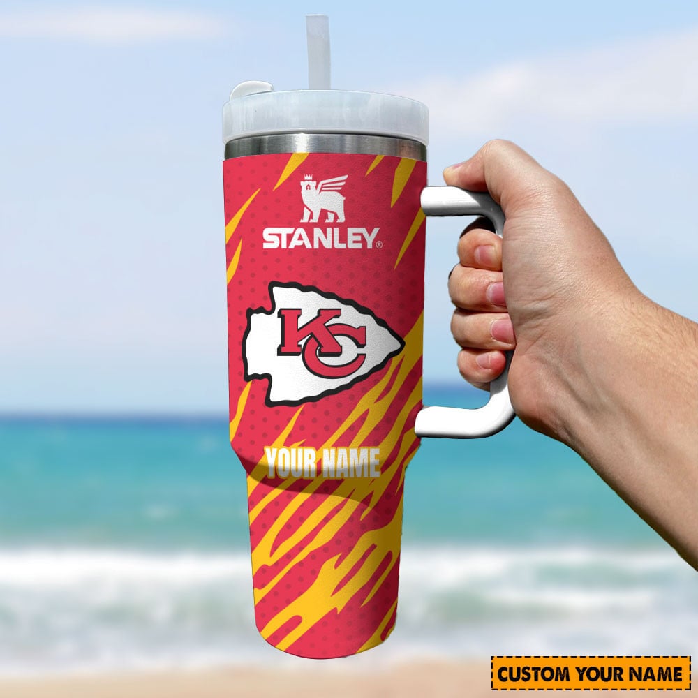 Kansas City Chiefs NFL Custom Stanley Cup 40 oz 30 oz Tumbler With Handle