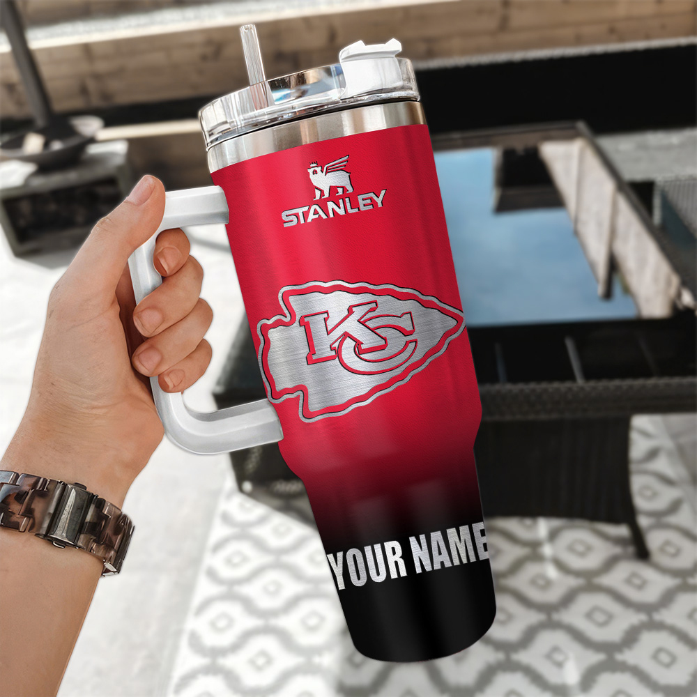Kansas City Chiefs NFL Custom Stanley Cup 40 oz 30 oz Tumbler With Handle