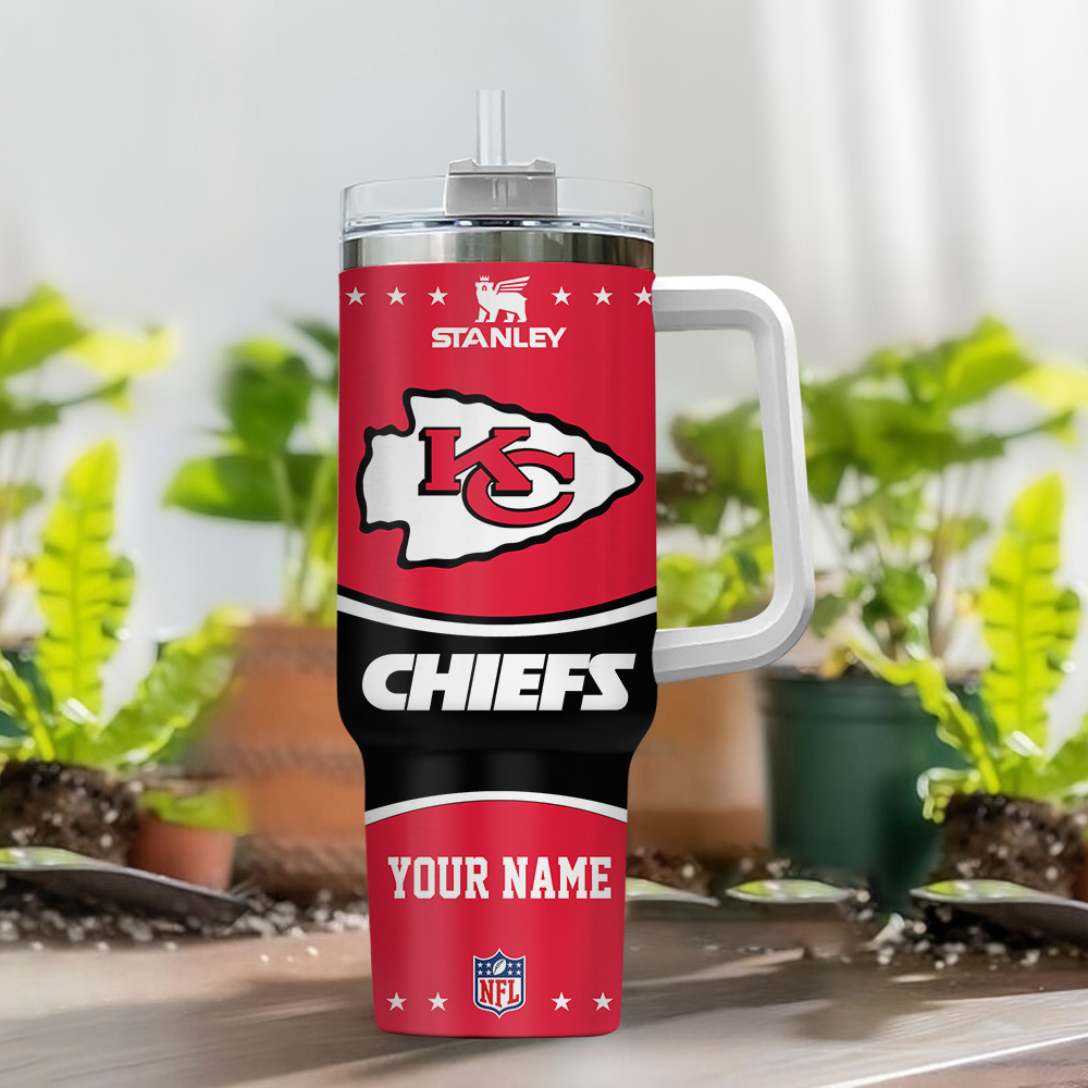Kansas City Chiefs NFL Custom Stanley Cup 40 oz 30 oz Tumbler With Handle
