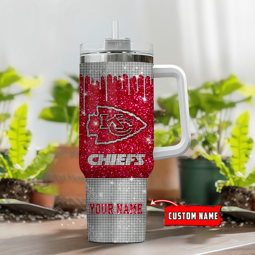 Kansas City Chiefs NFL Custom Stanley Cup 40 oz 30 oz Tumbler With Handle