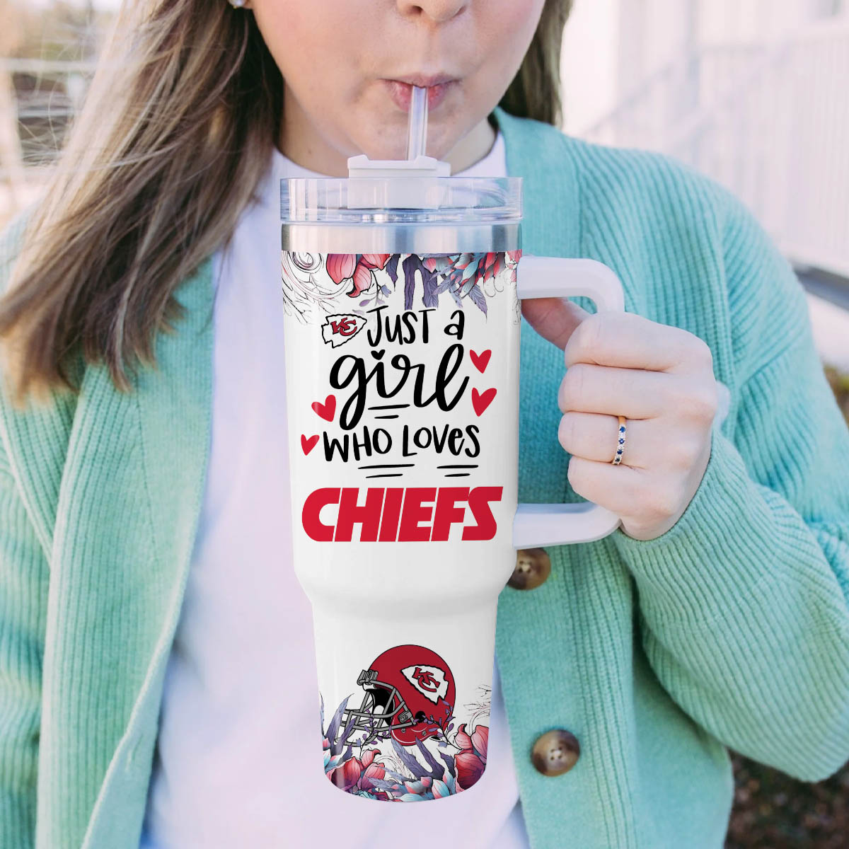 Kansas City Chiefs NFL Custom Stanley Cup 40 oz 30 oz Tumbler With Handle