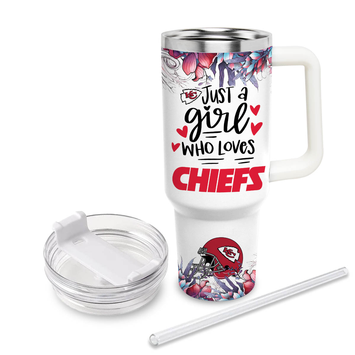 Kansas City Chiefs NFL Custom Stanley Cup 40 oz 30 oz Tumbler With Handle