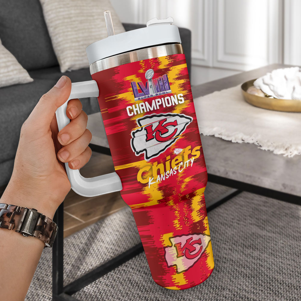 Kansas City Chiefs NFL Custom Stanley Cup 40 oz 30 oz Tumbler With Handle