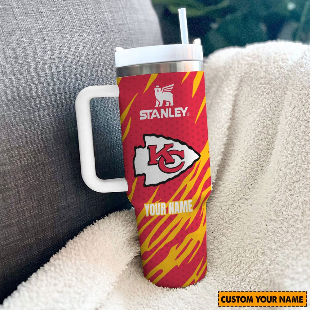 Kansas City Chiefs NFL Custom Stanley Cup 40 oz 30 oz Tumbler With Handle