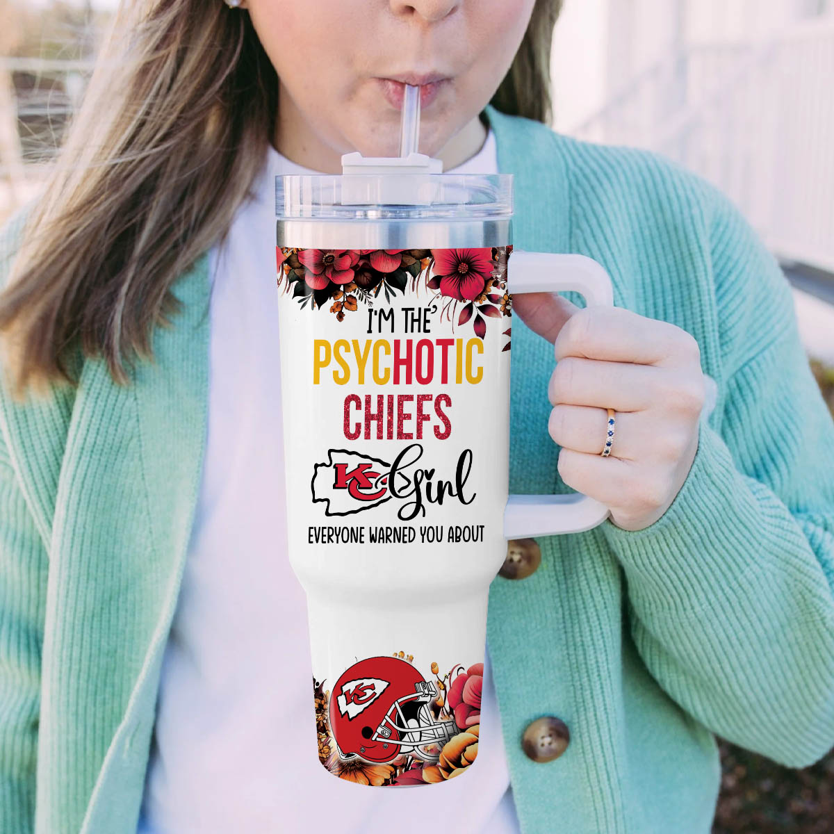 Kansas City Chiefs NFL Custom Stanley Cup 40 oz 30 oz Tumbler With Handle