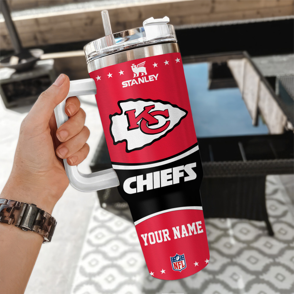 Kansas City Chiefs NFL Custom Stanley Cup 40 oz 30 oz Tumbler With Handle