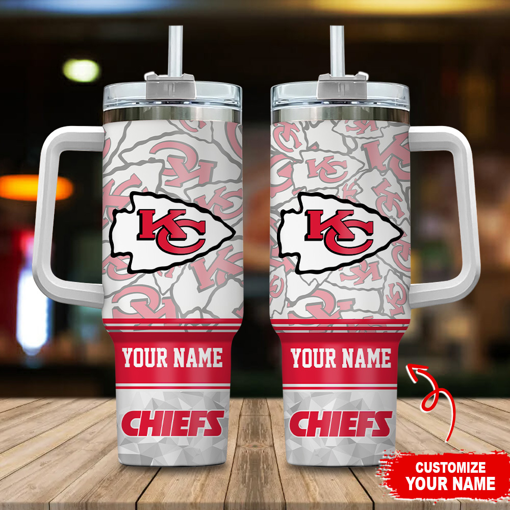 Kansas City Chiefs NFL Custom Stanley Cup 40 oz 30 oz Tumbler With Handle