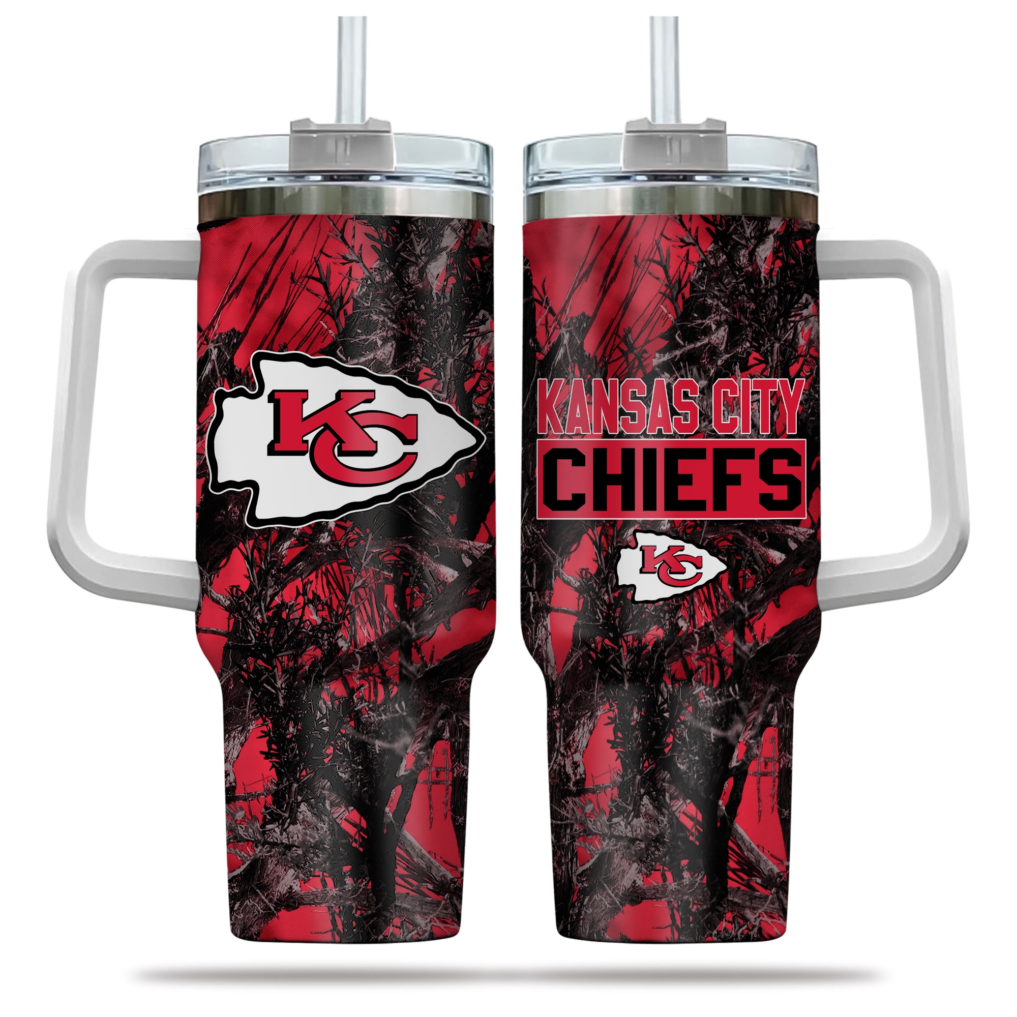 Kansas City Chiefs NFL Hunting Custom Stanley Cup 40 oz 30 oz Tumbler With Handle
