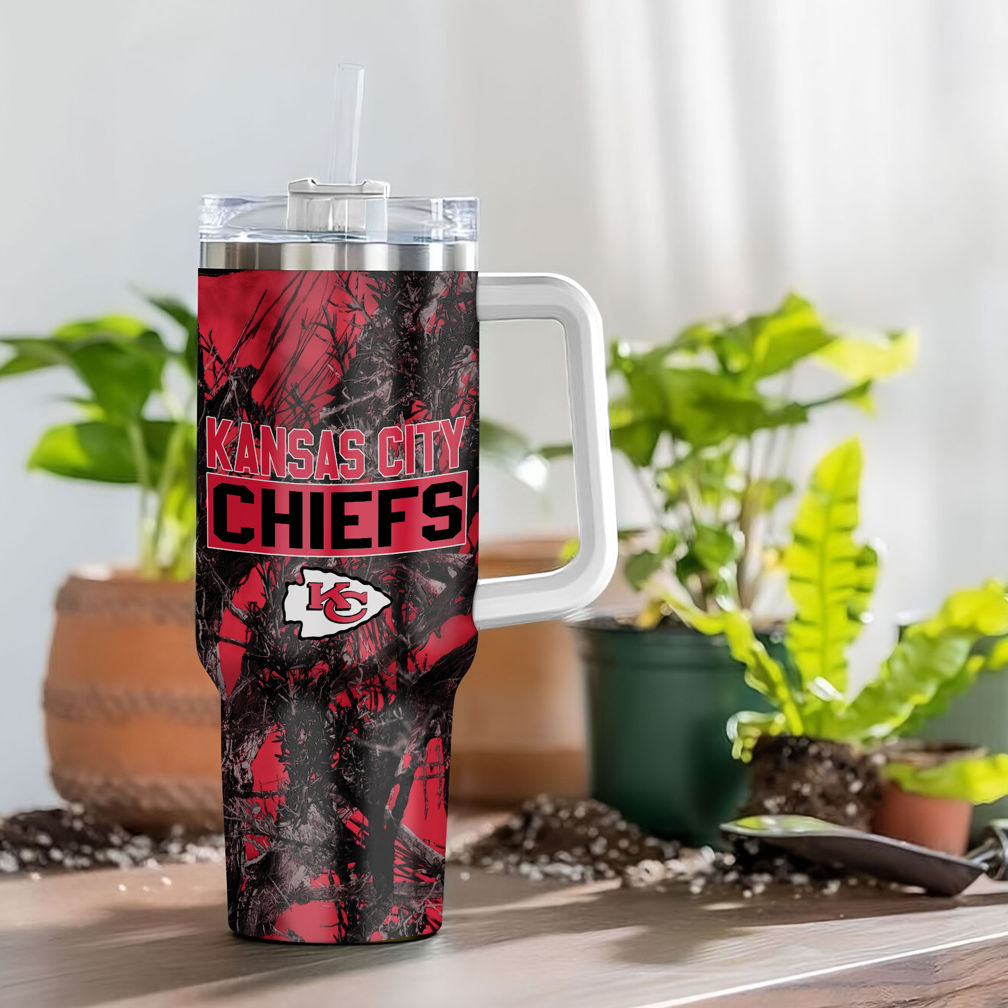 Kansas City Chiefs NFL Hunting Custom Stanley Cup 40 oz 30 oz Tumbler With Handle