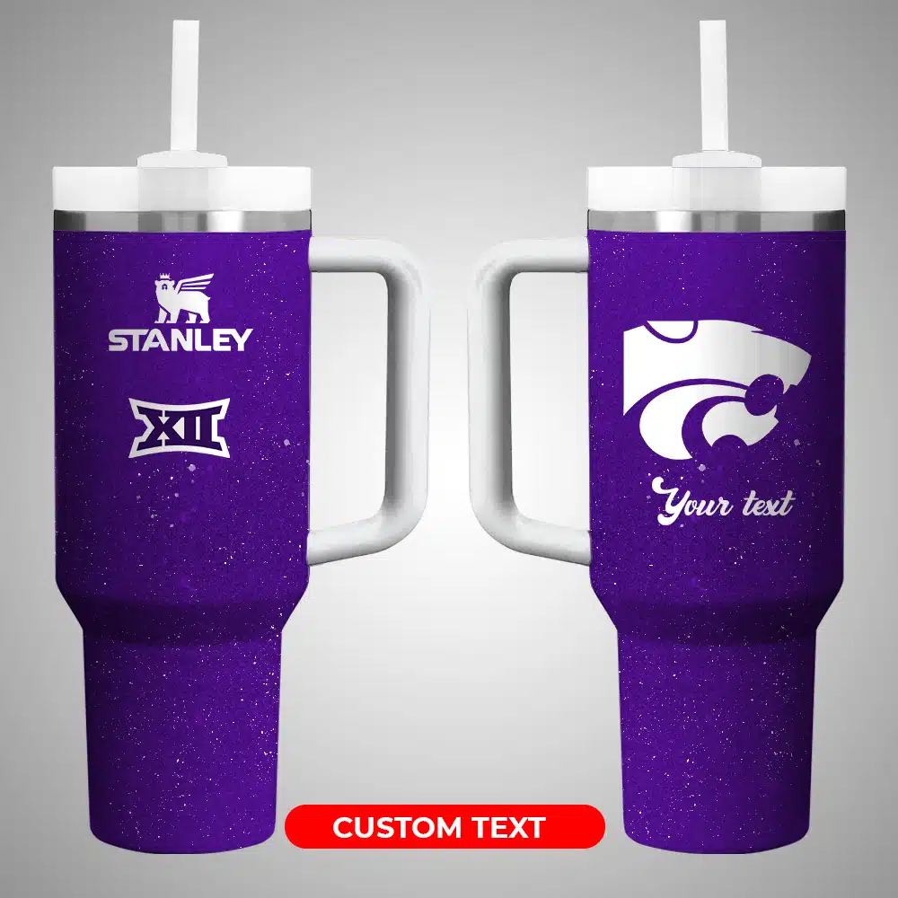 Kansas State Wildcats NCAA Custom Stanley Cup 40 oz 30 oz Tumbler With Handle