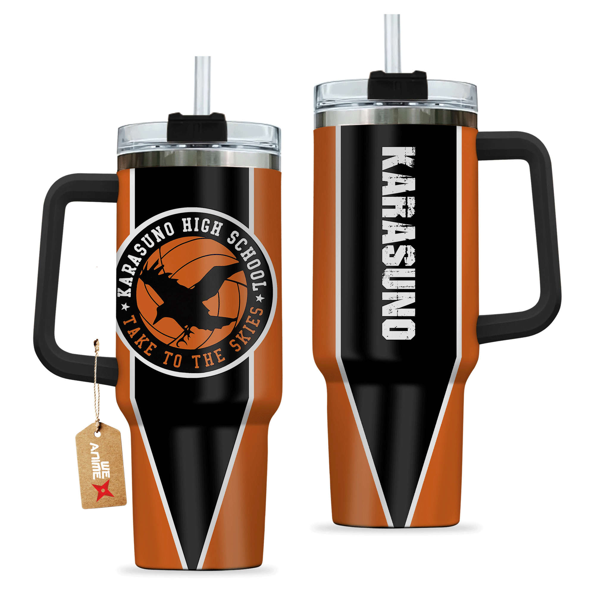 Karasuno High Haikyuu Anime Custom Stanley Cup 40 oz 30 oz Tumbler With Handle