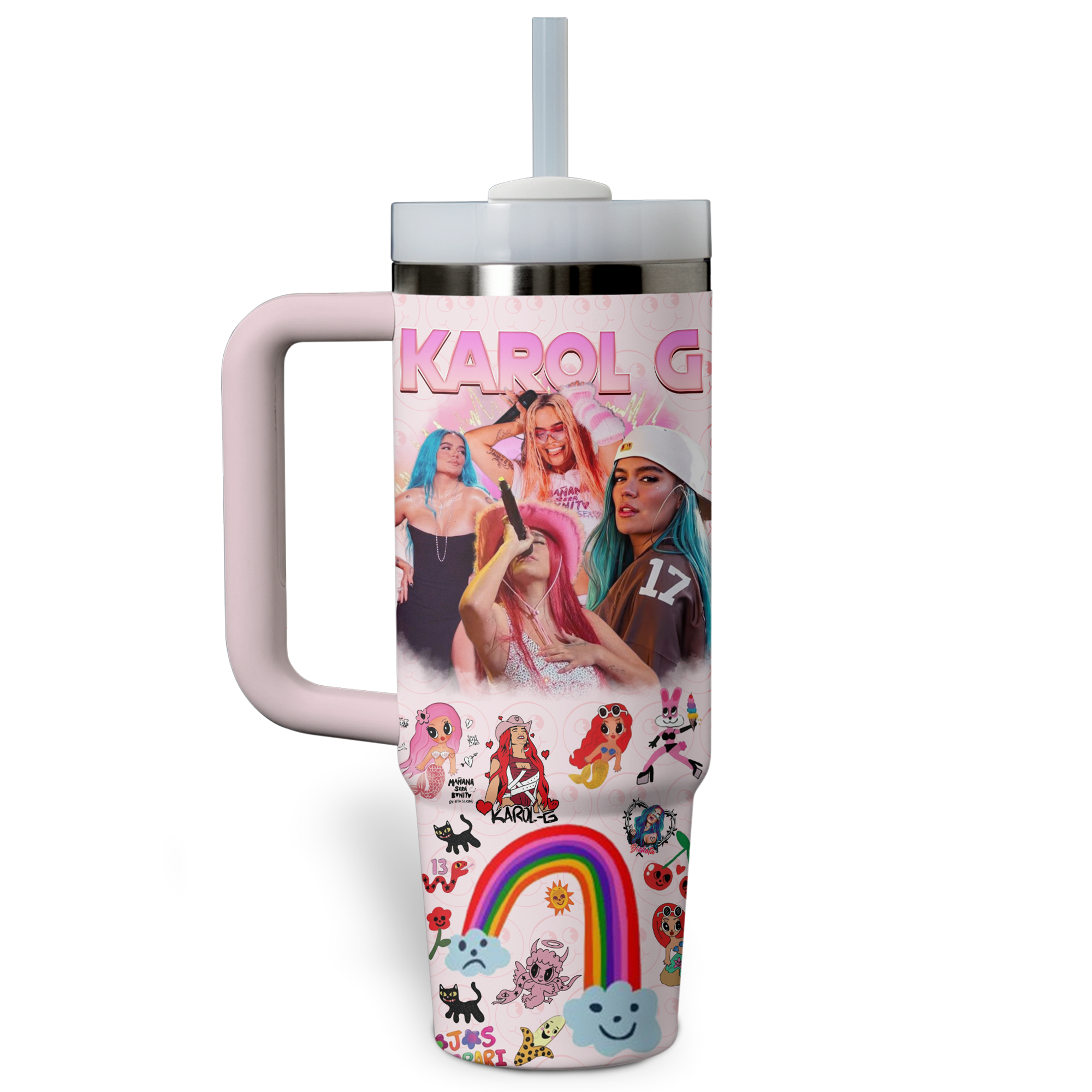 Karol G Music Custom Stanley Cup 40 oz 30 oz Tumbler With Handle