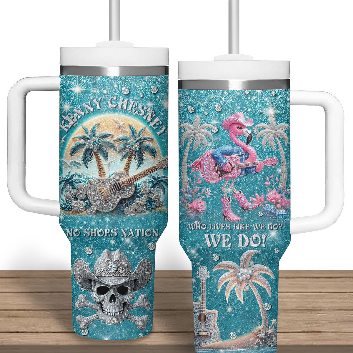 Kenny Chesney Music Custom Stanley Cup 40 oz 30 oz Tumbler With Handle
