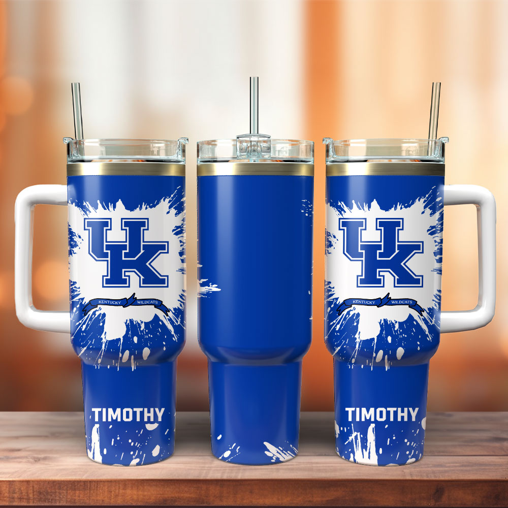 Kentucky Wildcats Basketball NCAA Custom Stanley Cup 40 oz 30 oz Tumbler With Handle