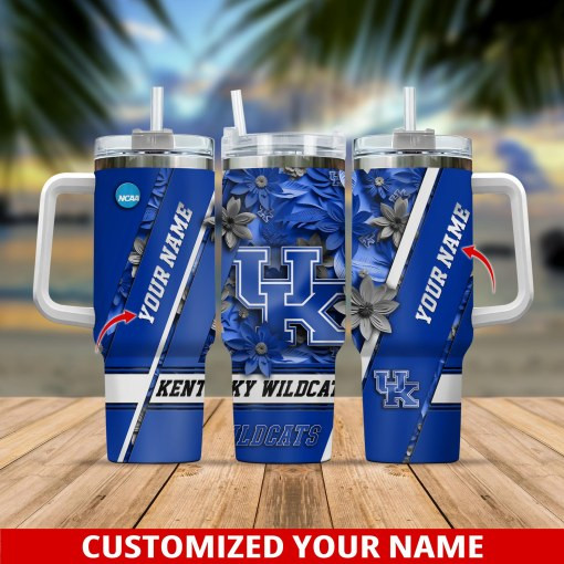 Kentucky Wildcats NCAA Custom Stanley Cup 40 oz 30 oz Tumbler With Handle